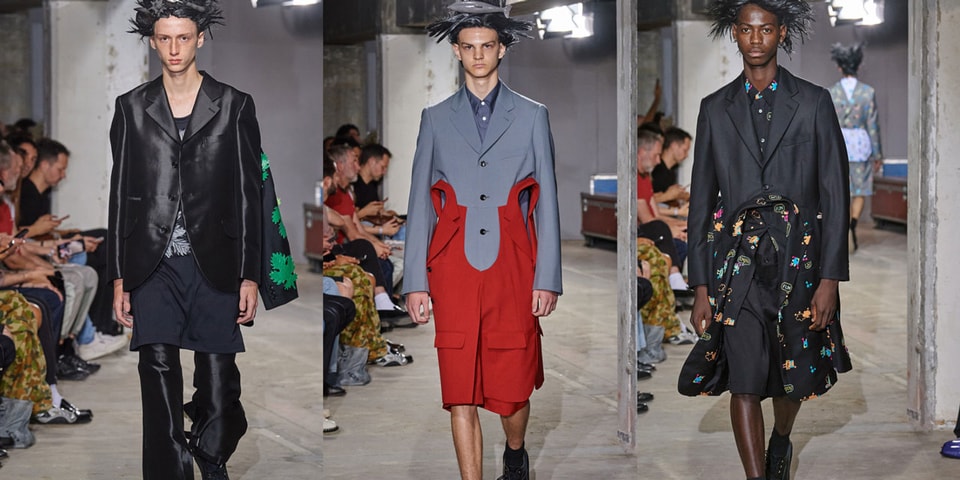 Coleccion SS24 de COMME des GARCONS HOMME PLUS descubre las ultimas tendencias en moda masculina mexicana Pasarelas